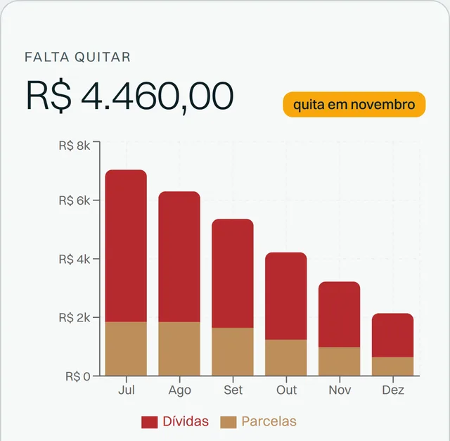 Tela Dívidas