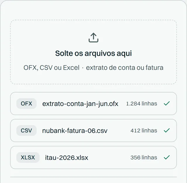 Tela Importar